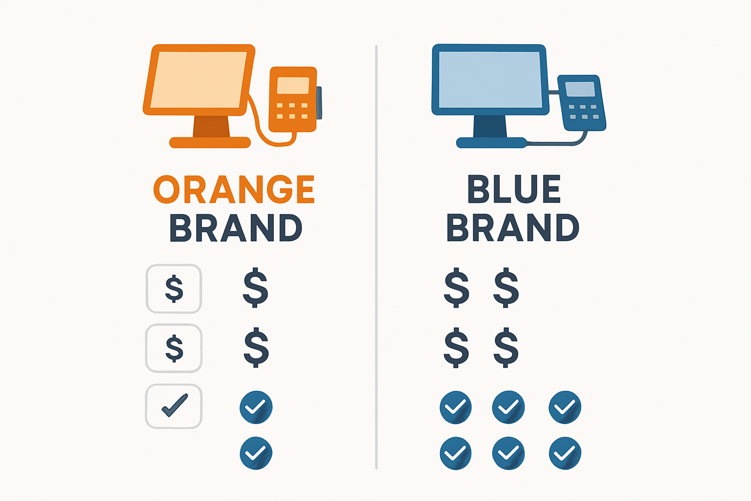Square vs Toast POS pricing comparison