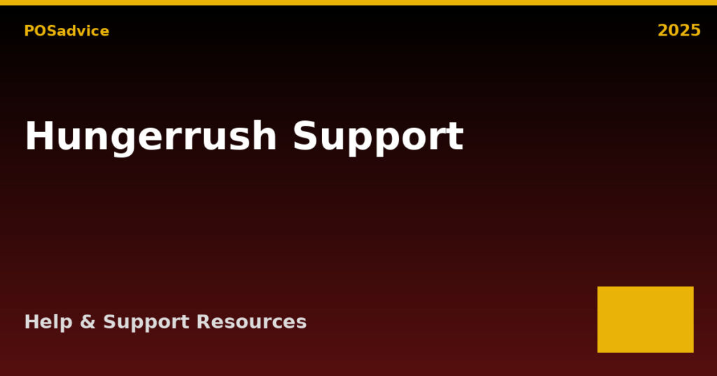 HungerRush Support & Contact (2025) – Get Help Now