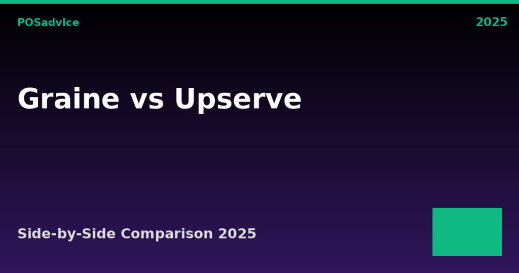 Graine POS vs Upserve: Which POS Is Better? (2025)