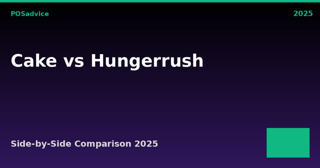 CAKE by Sysco vs HungerRush: Which POS Is Better? (2025)